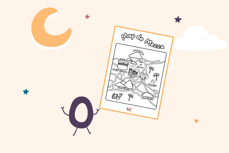 illustration map mecca