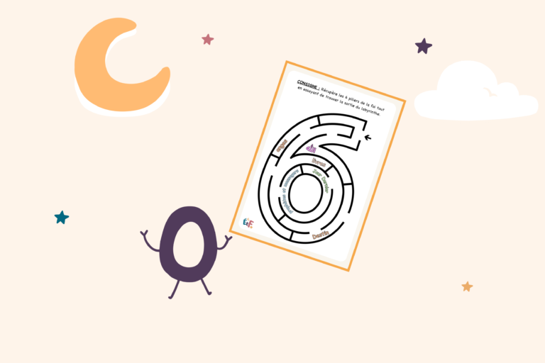 illustration labyrinthe 6 piliers