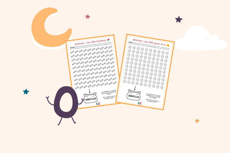 illustration entraîne-toi à donner la zakat