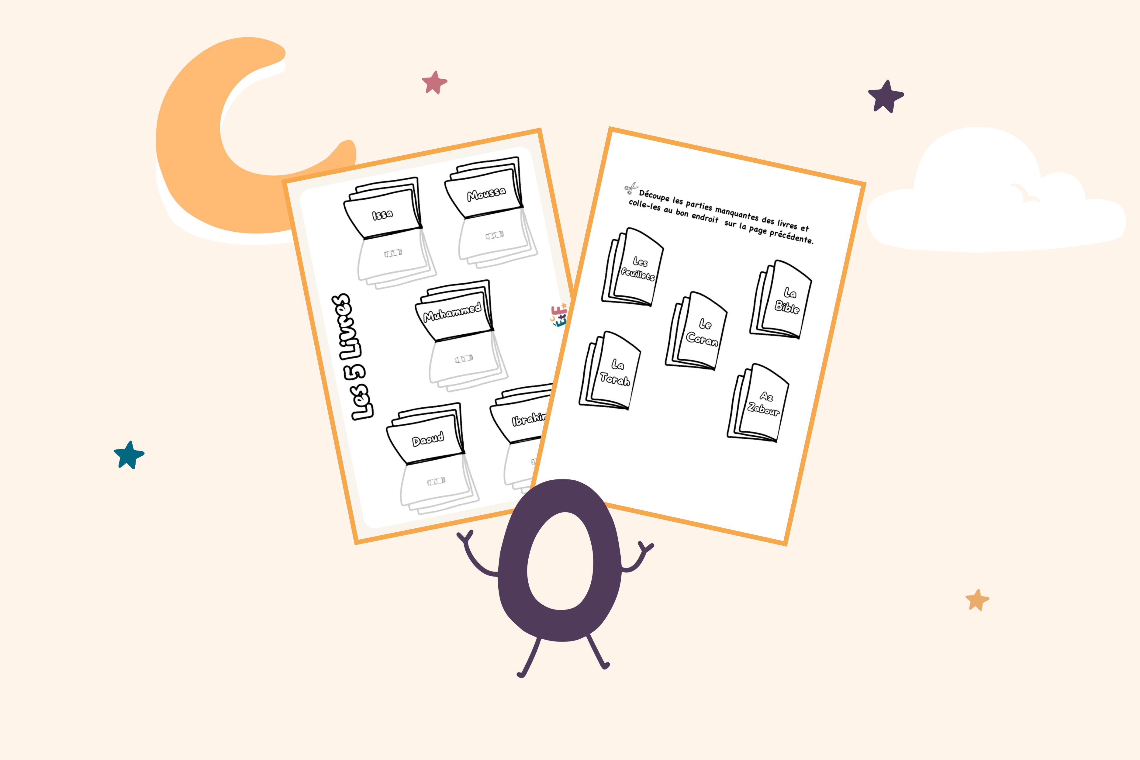 illustration activité livres