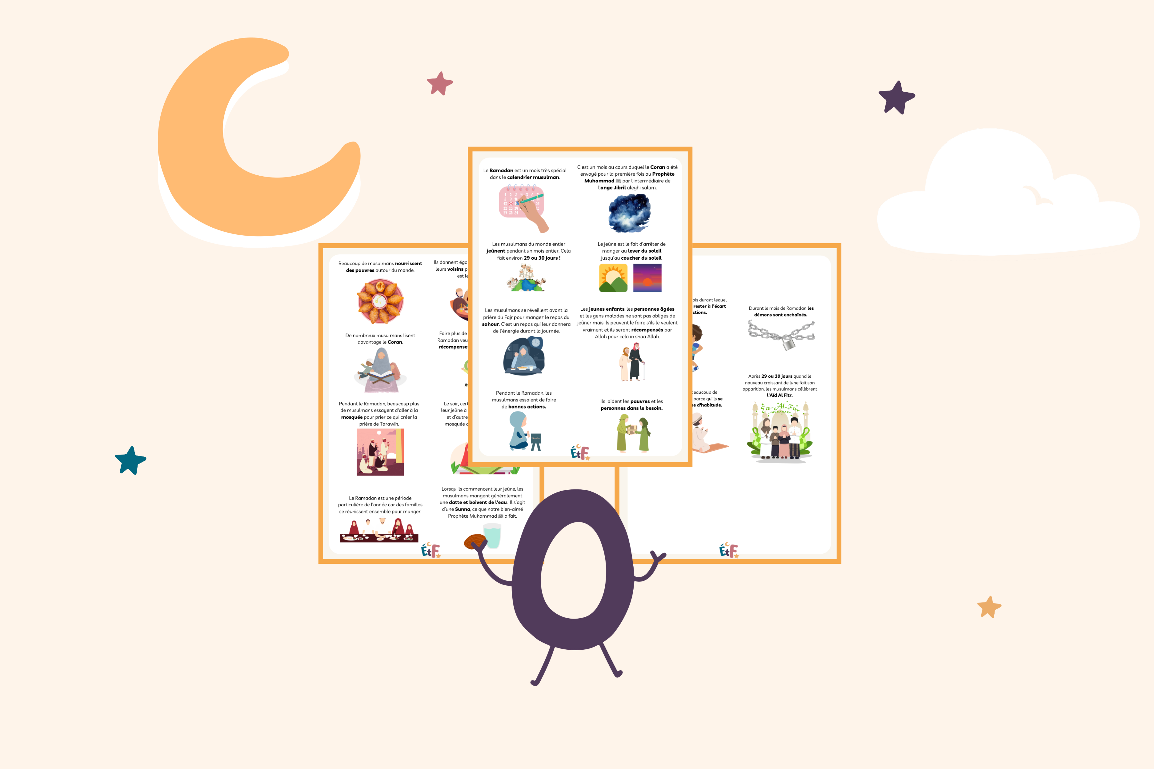 illustration le ramadan expliqué aux petits
